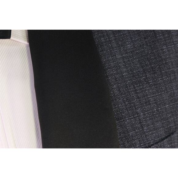 Bonobos Standard Fit Gray Linen Shawl Lapel Tuxedo Formal Blazer Jacket 44L New! - Picture 5 of 9